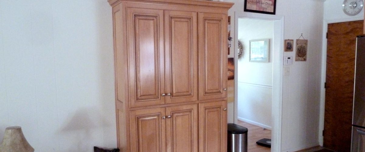 Custom Built Shallow Pantry Cabinet